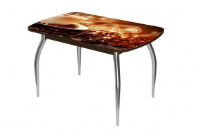 Стол Бостон-2 ф/п Кофе, 1100*700 мм, венге/хром триумф в Лангепасе - langepas.mebel-tymen.ru | фото