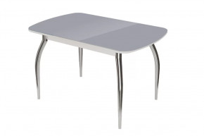 Стол "Бостон", антрацит глянец/белый/хром триумф в Лангепасе - langepas.mebel-tymen.ru | фото