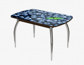 Стол Бостон ф/п Черника, 900*600 мм, венге/хром триумф в Лангепасе - langepas.mebel-tymen.ru | фото