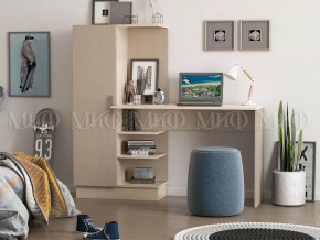 Стол компьютерный №1 Дуб беленый в Лангепасе - langepas.mebel-tymen.ru | фото