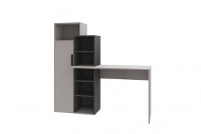 Стол компьютерный Комбо, кашемир-черный ясень/кашемир в Лангепасе - langepas.mebel-tymen.ru | фото