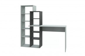 Стол компьютерный Квадро, серый/черный ясень в Лангепасе - langepas.mebel-tymen.ru | фото