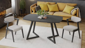 Стол обеденный «TESCA 2» Графит, Стекло графит матовое в Лангепасе - langepas.mebel-tymen.ru | фото