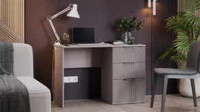 Стол письменный «Графит» Глиняно серый, Холст латте в Лангепасе - langepas.mebel-tymen.ru | фото