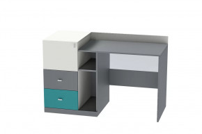 Стол письменный Клео Ст-1, 1300 мм, графит, миндаль, океан Диал в Лангепасе - langepas.mebel-tymen.ru | фото