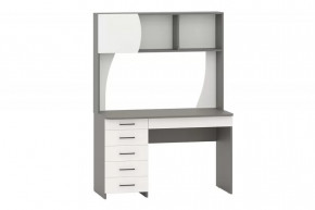 Стол рабочий СИГМА (ш1205*г605*в1660мм), ЛДСП Графит/Белый в Лангепасе - langepas.mebel-tymen.ru | фото