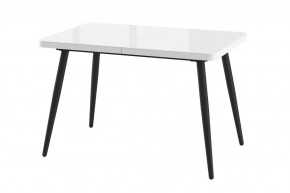 Стол раздвижной Borg-120, оптивайт белый/черный в Лангепасе - langepas.mebel-tymen.ru | фото