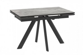Стол раздвижной Jack-120, stone grey st cer/черный в Лангепасе - langepas.mebel-tymen.ru | фото