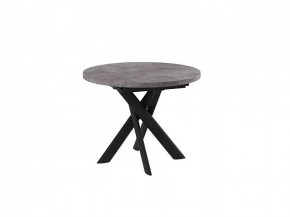 Стол раздвижной RONALDO-100, дымчатая керамика/черный в Лангепасе - langepas.mebel-tymen.ru | фото