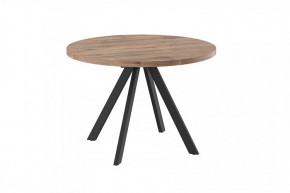 Стол раздвижной RONDO М-110, дуб велингтон/черный в Лангепасе - langepas.mebel-tymen.ru | фото