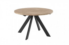 Стол раздвижной RONDO М-120, дуб каньон/черный в Лангепасе - langepas.mebel-tymen.ru | фото