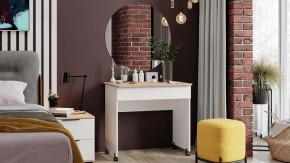 Стол  с зеркалом  «Diamond» тип 2 Дуб Сонома, Белый Ясень в Лангепасе - langepas.mebel-tymen.ru | фото