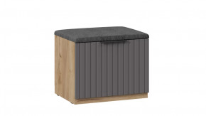 Тумба для обуви «Хилтон» Исп.2.1 Дуб Крафт золотой, Графит матовый в Лангепасе - langepas.mebel-tymen.ru | фото