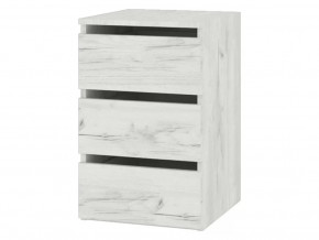 Тумба Кент-1 Секция-4 Дуб Крафт Белый в Лангепасе - langepas.mebel-tymen.ru | фото