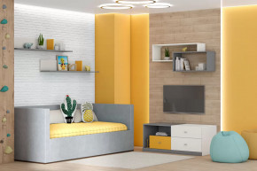 Тумба Клео Т-1, 1200 мм, графит, миндаль, солнечный Диал в Лангепасе - langepas.mebel-tymen.ru | фото