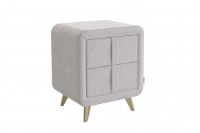 Тумба прикроватная Софи 2 галька (велюр) в Лангепасе - langepas.mebel-tymen.ru | фото