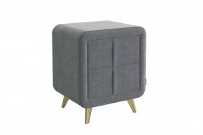 Тумба прикроватная Софи 2 графит (велюр) в Лангепасе - langepas.mebel-tymen.ru | фото