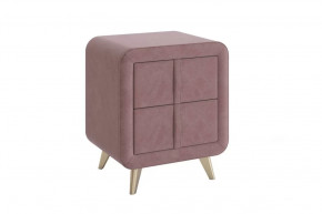Тумба прикроватная Софи 2 пудра (велюр) в Лангепасе - langepas.mebel-tymen.ru | фото