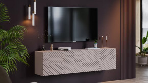 Тумба ТВ Танго Глиняно серый/Холст Латте в Лангепасе - langepas.mebel-tymen.ru | фото