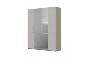 Вива Шкаф распашной ШР-4 2 зеркала Латте/Текстиль в Лангепасе - langepas.mebel-tymen.ru | фото