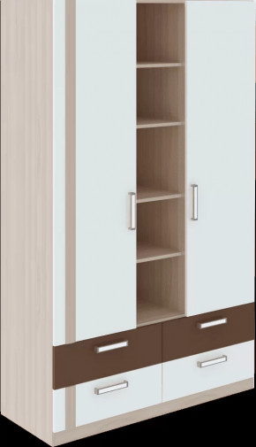 Волкер подростковая М02 Шкаф трехсекционный в Лангепасе - langepas.mebel-tymen.ru | фото
